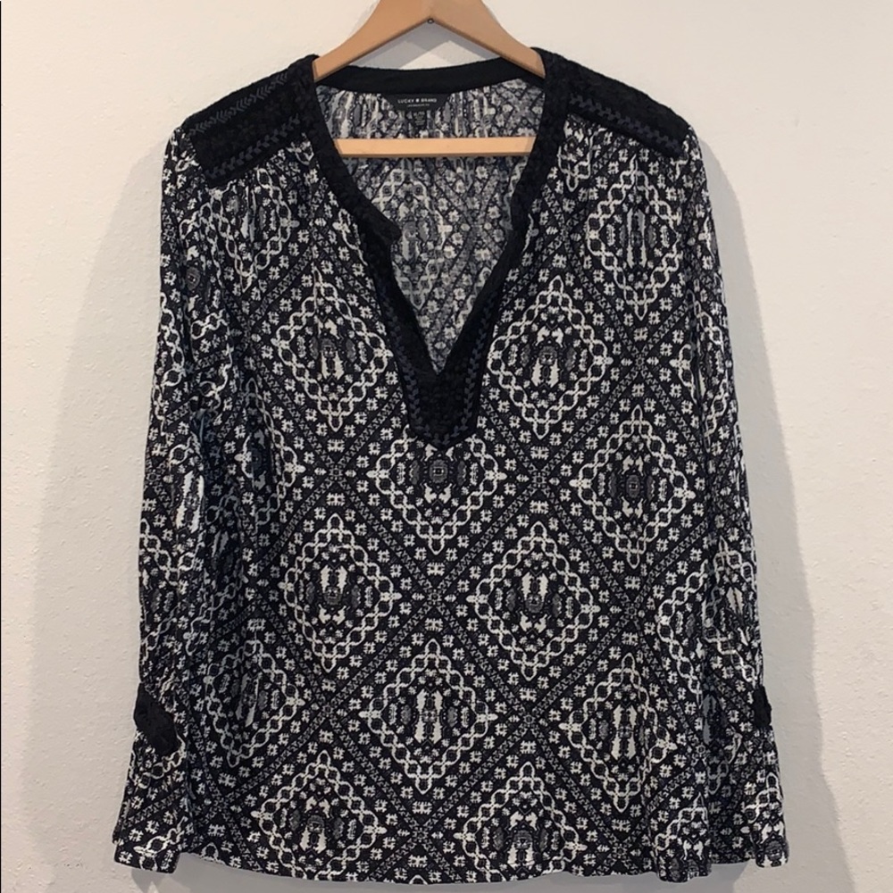 Lucky Brand Women’s Long Sleeve Blouse